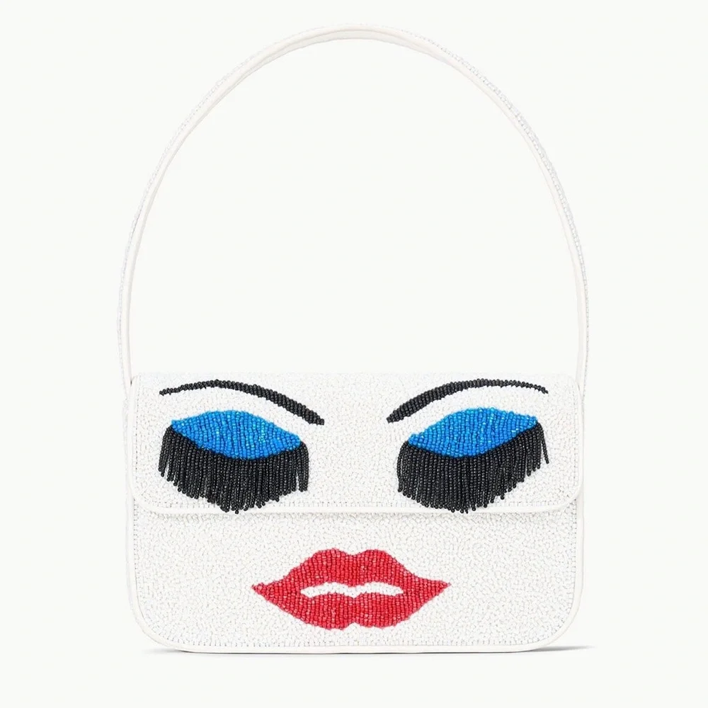 STAUD Tommy Beaded Shoulder Bag - Priscilla